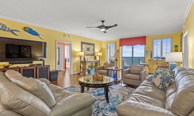 Arcadian Shores Condo | $150 activities - E-gift card when you book - Stunning View from oceanfront Balcony | M307