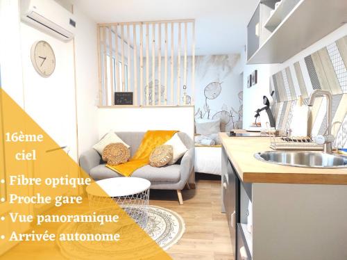 Minimes - Barriere de Paris Apartment | ☆ 16ème ciel ☆ Proche gare ☆ Vue panoramique ☆ Clim.