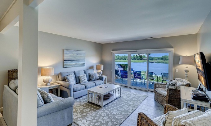 South Beach Condo | 1615 Port Villa - Stunning Views of Braddock Cove and steps to the marina!