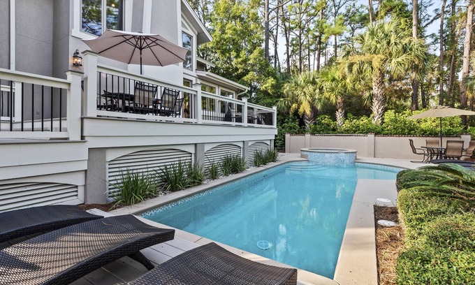 Palmetto Dunes House | 164 Mooring Buoy - Lovely 5 bedroom, 2nd Row Ocean Home with Private Pool!