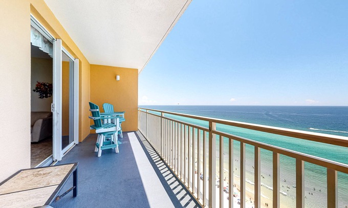 West Panama City Beach House | 16th-floor oceanfront condo with ocean view, WiFi, and hot tub/pool
