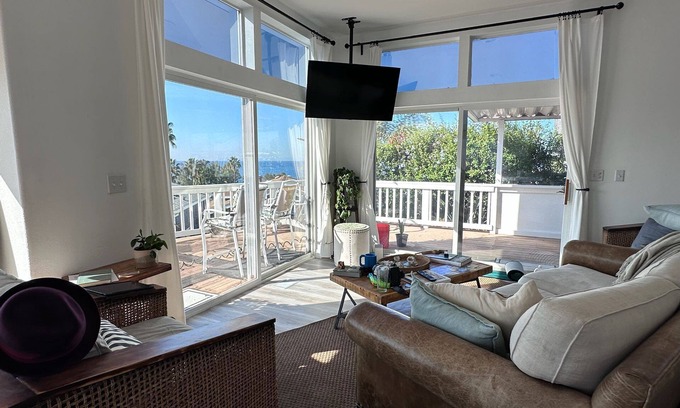 Laguna Terrace Park House | 180 deck sit down Ocean view house with pool access in tranquil Laguna Beach