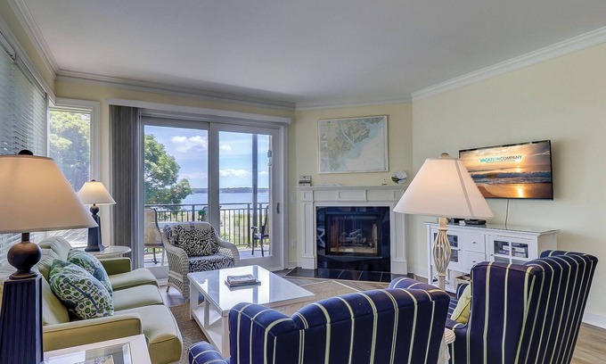 South Beach Condo | 1909 S. Beach Club - Stunning Sunset Views over Calibogue Sound