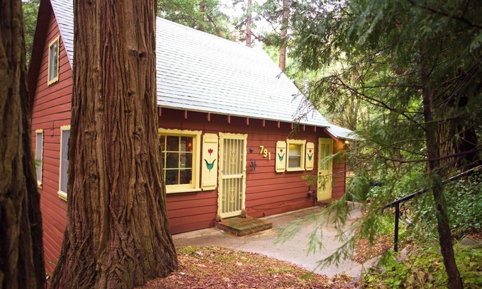 Crestline Cabin | 1940s Storybook Knotty Pine Cabin in Crestline, Absolute Privacy