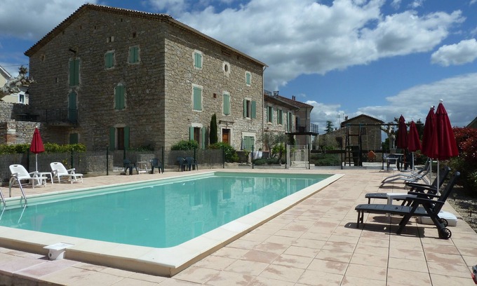 Canaules-et-Argentieres Apartment | 1st Floor apartment in19th century village house - shared pool , WiFi & Sat TV