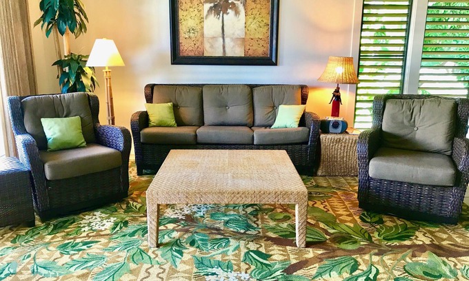 Poipu Condo | 2/2 BEACH FRONT RESORT w/AC, Poipu Beach, Kiahuna Gardenview -End Unit, Pool/Gym