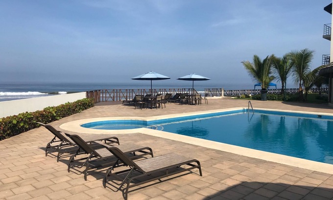 Sitio Nuevo Condo | 2 bedroom condo on beachfront with 23 meter pool, gated community