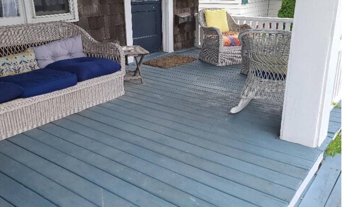 Avon Apartment | 2-bedroom down stairs 2 blocks from beach in Bay Head with AC & bikes