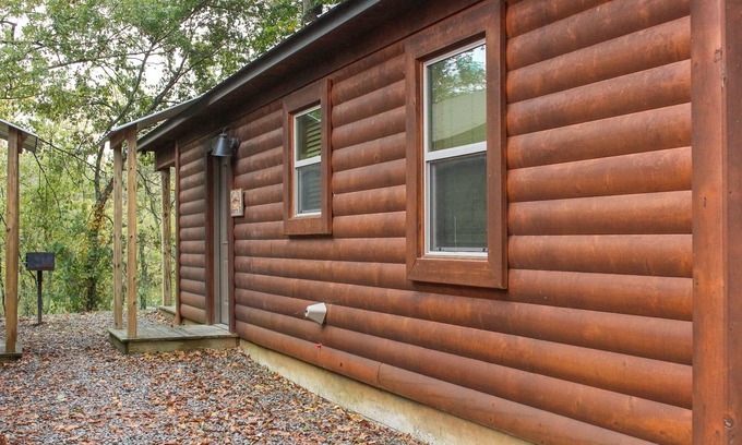 Swinging Bridge Village Cabin | 2 Bedroom Little Red Riverfront Cabin on Winkley Shoals
