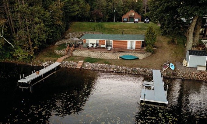 New Auburn Cottage | 2-bedroom modern lake cottage steps off the water just 1.5 hrs from Minneapolis.