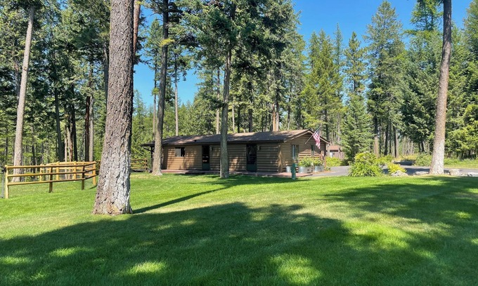 Lakeside Cabin | 2 bedrooms, 2 bath cabin in the Alpine forest with views of flathead lake.