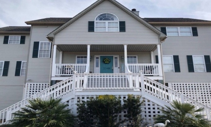 Ocean Ridge House | 2 Family House Steps from Beach; 2 Master Bedrooms; Beach and Bike Equipment too