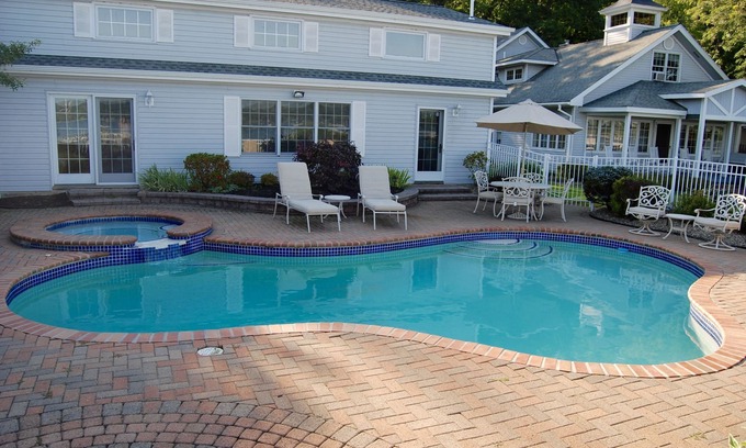 Ashville House | 2 Home Lake Front Estate with pool and hot tub