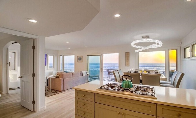Mission Beach House | 2 Levels of Ocean Front + Exclusive Water View Deck