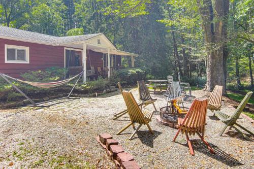 Skyland House | 20-Acre Cabin with Pond 5 Mi to Biltmore Estate!