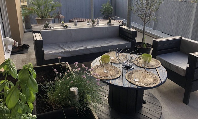 Colombelles Apartment | 20 minutes from the beach apartment with terrace a small haven of peace