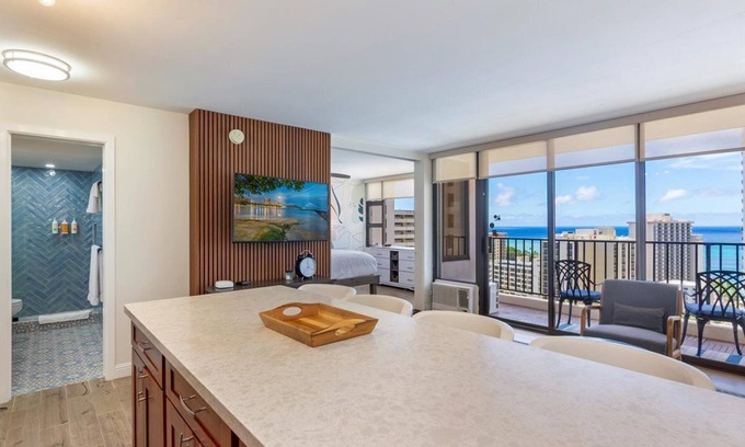 Waikiki Condo | 20% New Listing Discount. Walk to Waikiki Beach. Oceanview. Free Parking. AC.
