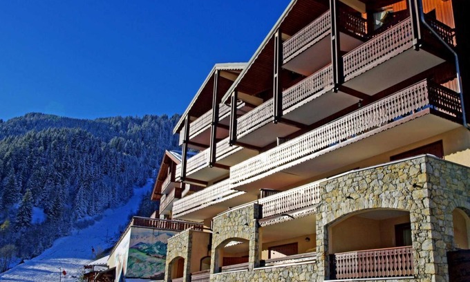Champagny-en-Vanoise Apartment | 200m from resort center, 2nd floor, view village, balcony, parking, tv, ski locker, 27m²