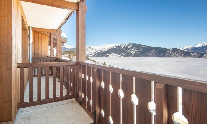 Doucy-Combelouviere Apartment | 200m from resort center, terrace, balcony, parking, tv, ski locker, 32m², Valmorel