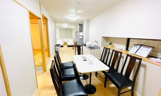 Naha City Centre Apartment | 201 Kitchen and Nice 2 bathrooms 13 people/Naha Okinawa