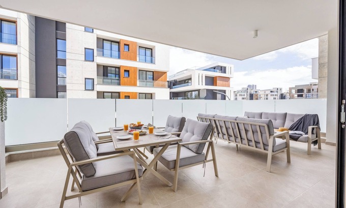 Agios Athanasios Apartment | 203 Mulberry Court- Stylish with Large Terrace