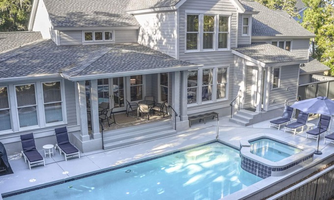 North Forest Beach House | 21 Sandpiper-6 Bedroom Home w/Pool, Spa, 2 Master Suites, Easy Walk to Beach!