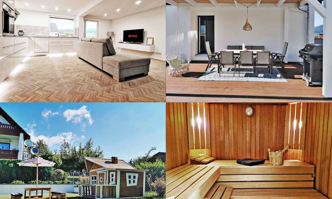 Schauenburg House | 212 m² FeelGood holiday home with 2 apartments, garden, terrace, grill & sauna!