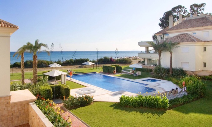 New Golden Mile Apartment | 214 Luxury Apartments-Estepona, 2 B'room, 28c All Year 20m Heated Pool