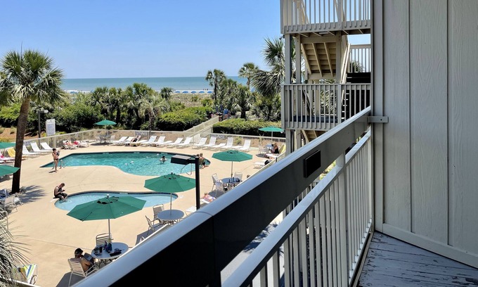 North Forest Beach Villa | 220 Breakers - OCEAN VIEW! COLIGNY! POOL! BALCONY! UNWIND & RELAX HERE!