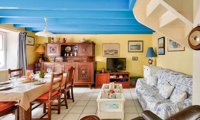 Ile-Tudy Ski Chalet | 250m from the beach, house for 6, Île Tudy