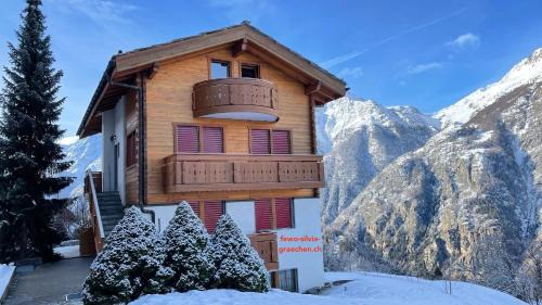 Graechen Apartment | 250m zur Hannigalp und Bergpanorama