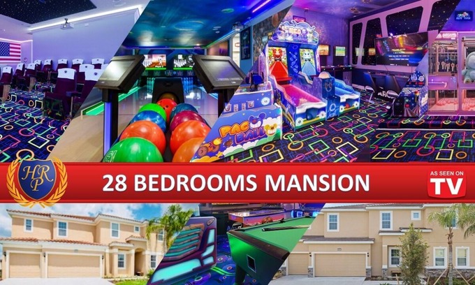 Bay Lake House | 28 BEDS!!! SPACE/WONDERFUL WORLD THEMED MANSIONS!!!!