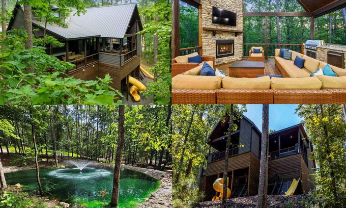 Broken Bow Cabin | 288 m² Cabin ∙ 4 bedrooms ∙ 14 guests