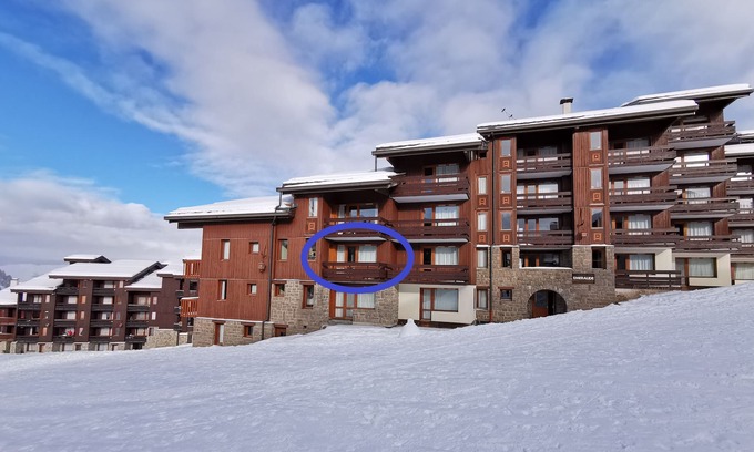 Macot-la-Plagne Apartment | 28m² apartment at the foot of the Belle-Plagne slopes for 4 people (altitude 2050m).