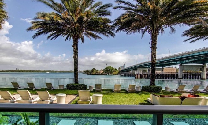 Bal Harbour Apartment | 2Bedroom-2Bathroom Canal Front with Terrace. Walk to Bal Harbour Beach