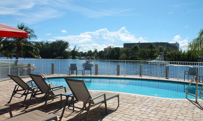 Pompano Beach Condo | 2BR 2BA Intracoastal sunsets, walk to the beach