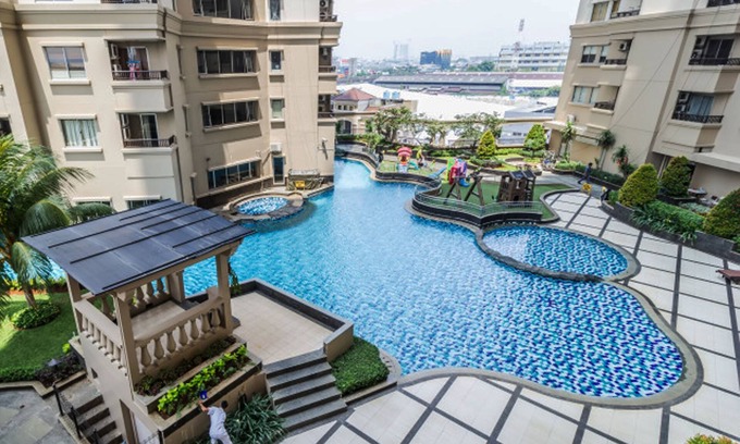 Old Jakarta Apartment | 2BR Apartment with City View at Mediterania Marina Residences