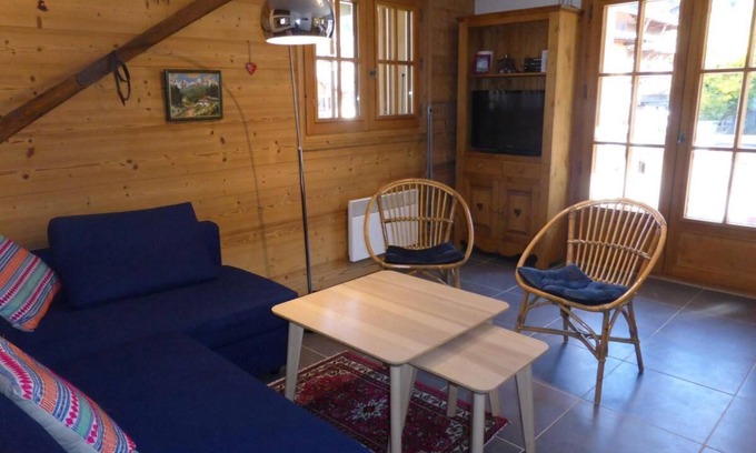 Les Contamines-Montjoie Apartment | 2nd floor, balcony, parking, tv, 43m², Les Contamines-Montjoie
