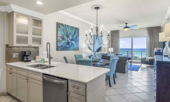 Miramar Beach Condo | 2nd Floor, Pet Friendly Beach Retreat 202, Beach Service Gulf front views