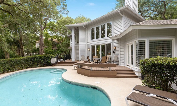 Palmetto Dunes House | 2nd Row Ocean 4 Bedroom with Private Pool & Spa- Newly Renovated!