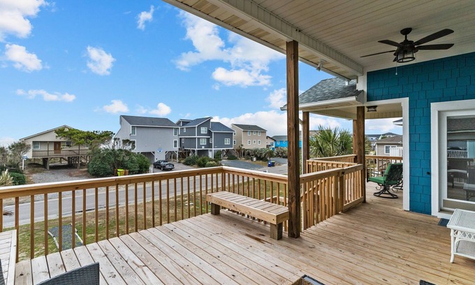 Long Beach House | 2nd Row w/Ocean and Marsh Views near Pier Pet friendly!