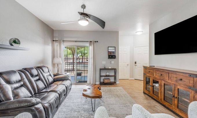 East Mesa Condo | 3-bedroom 2- bathroom First Floor Condo With Two Sparkling Pools and Spas