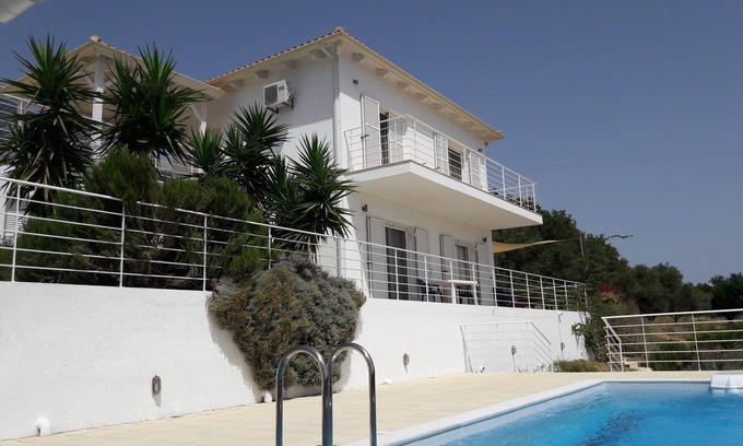 Lourdata Villa | 3 bedroom villa and pool in spacious private grounds, southwest Kefalonia.