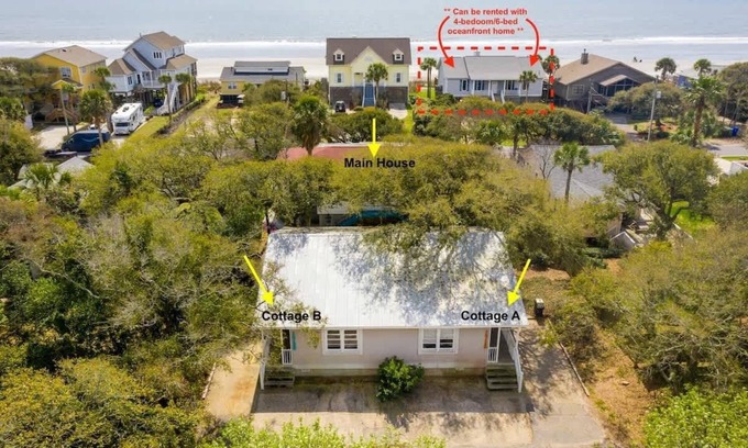 Folly Beach House | 3-Home, 13-Bed Compound + Oceanfront Add-On Option