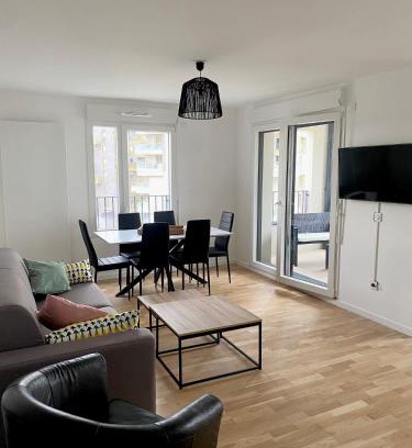 Asnieres-sur-Seine Apartment | 3 pièces tout neuf de haut standing à 10mn de Paris avec terrasse vue Sacré Coeur