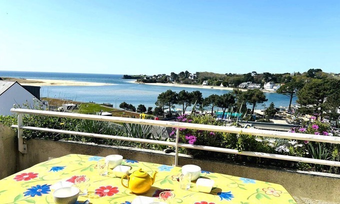 Guidel-Plages Apartment | 3 room apartment for 6 people - Magnificent sea view