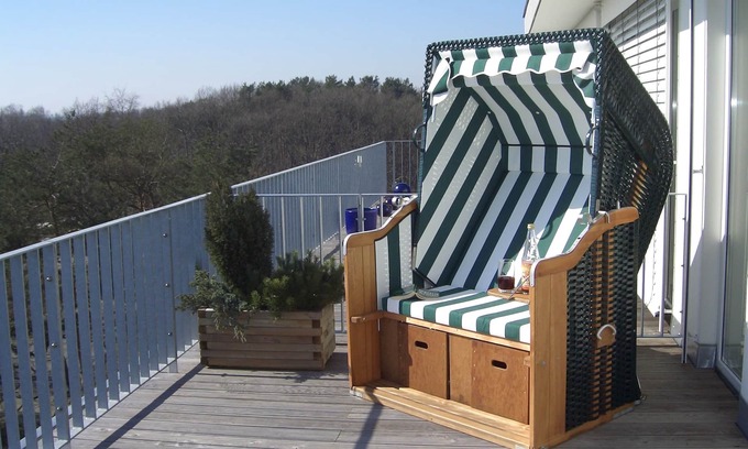 Zempin Apartment | 3-zi-terrassen-fewo Exklusiv, Strandnah, Schwimmbad, Sauna, Wlan Frei