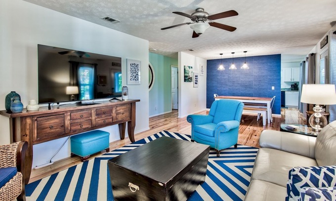 Gulfview Heights House | 30A Cottage: 3BD/2BA, Private Pool, Golf Cart