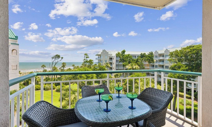 Palmetto Dunes Condo | 3402 Windsor @ Palmetto Dunes | Oceanfront | Steps to Beach | Pool | Stunning Views