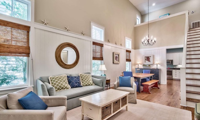 Cottage District House | 35 Lyonia-Central Watercolor Location! Community Pool/Heated Seasonally-3 Bikes